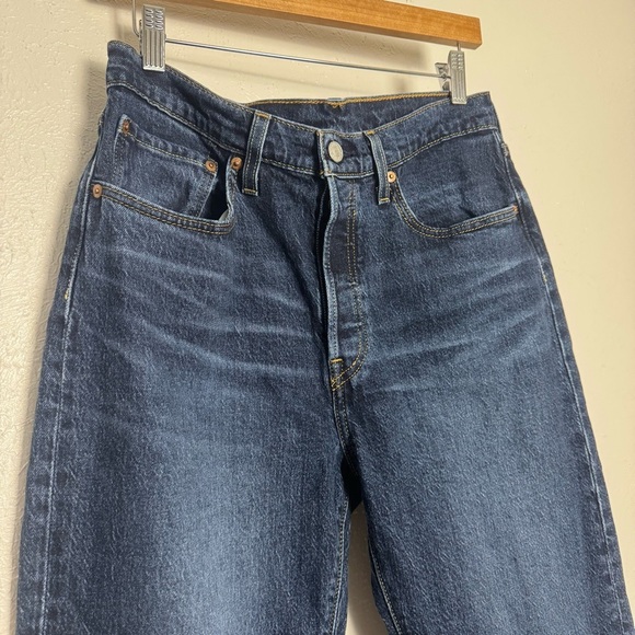 Levi's 501 Dark Blue Denim - Picture 5 of 11
